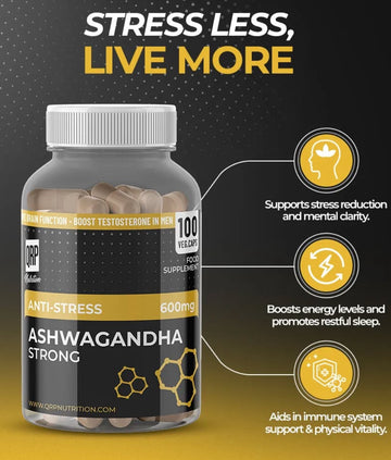 Ashwagandha Strong 600mg Qrp Nutrition Supplements Facts | Megapump